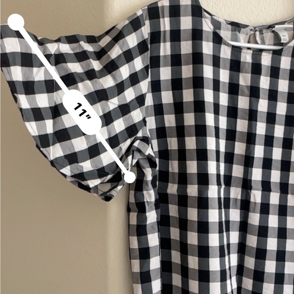 A NEW DAY Black and White Gingham Short Sleeve Blouse Women’s XXL - Picture 9 of 9